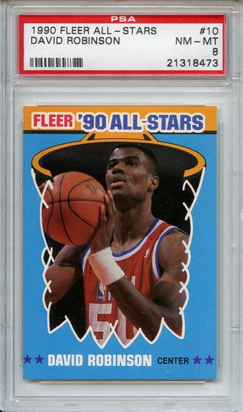 1990 Fleer All Stars 10 David Robinson PSA NM-MT 8