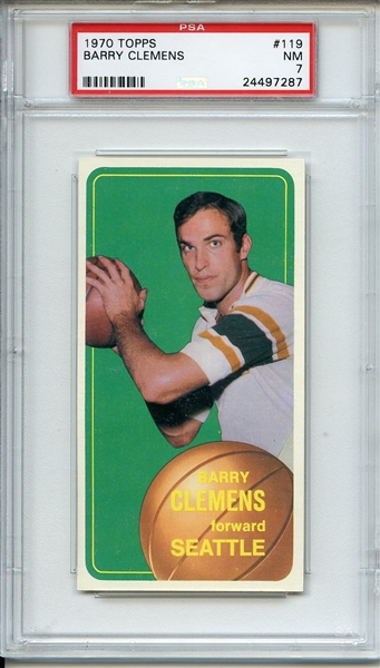 1970 Topps 119 Barry Clemens PSA NM 7
