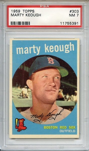 1959 Topps 303 Marty Keough PSA NM 7