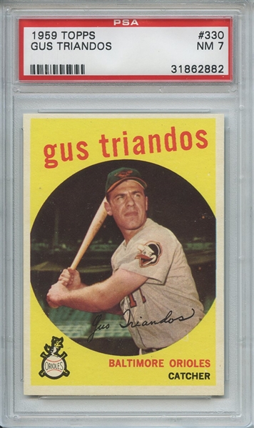 1959 Topps 330 Gus Triandos PSA NM 7