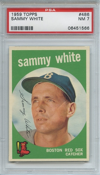 1959 Topps 486 Sammy White PSA NM 7