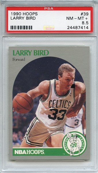 1990 Hoops 39 Larry Bird PSA NM-MT+ 8.5