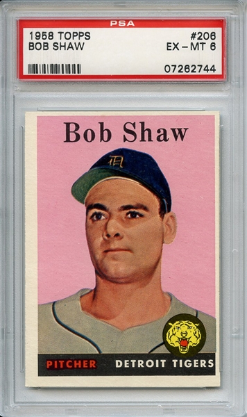 1958 Topps 206 Bob Shaw PSA EX-MT 6