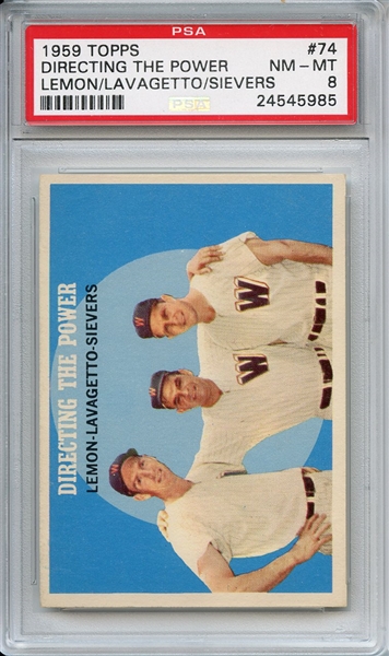 1959 Topps 74 Directing the Power PSA NM-MT 8