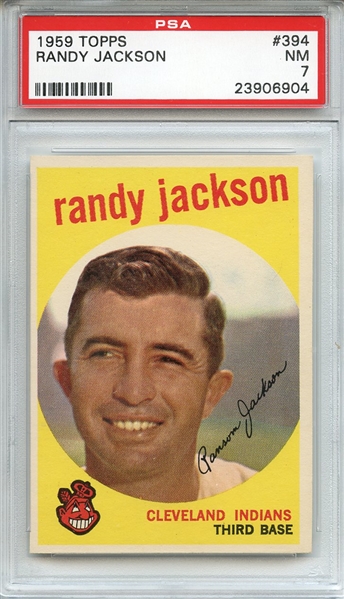 1959 Topps 394 Randy Jackson PSA NM 7