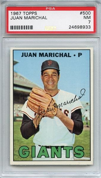 1967 Topps 500 Juan Marichal PSA NM 7