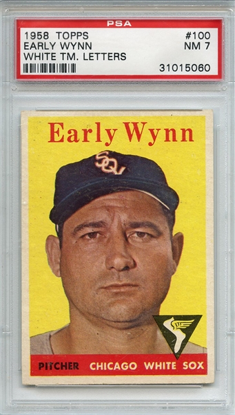 1958 Topps 100 Early Wynn PSA NM 7