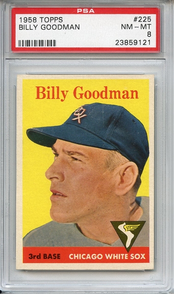 1958 Topps 225 Billy Goodman PSA NM-MT 8
