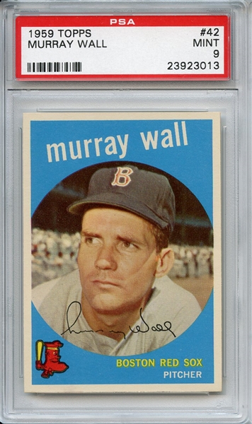 1959 Topps 42 Murray Wall PSA MINT 9
