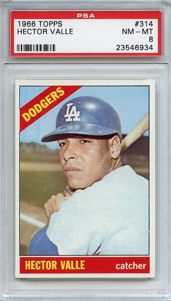 1966 Topps 314 Hector Valle PSA NM-MT 8