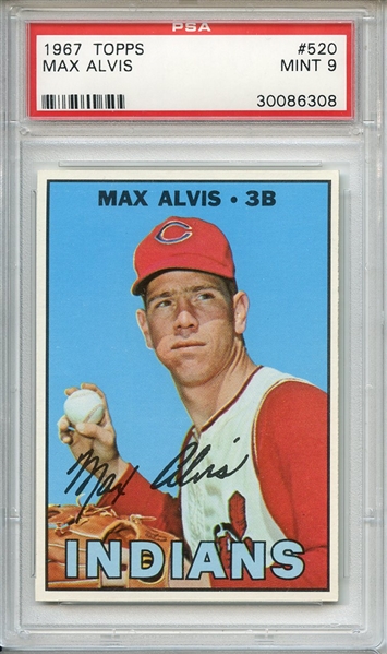 1967 Topps 520 Max Alvis PSA MINT 9