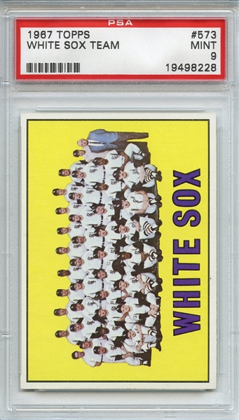 1967 Topps 573 Chicago White Sox Team PSA MINT 9