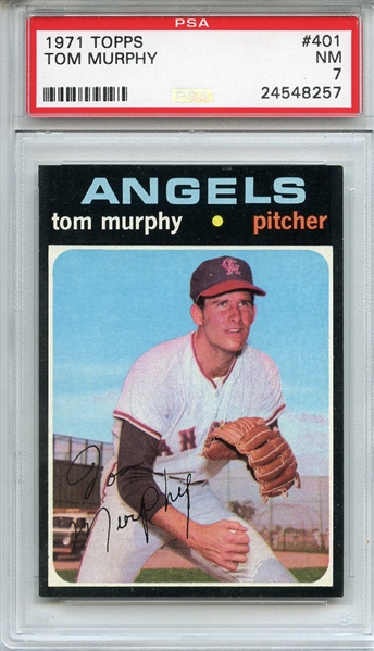 1971 Topps 401 Tom Murphy PSA NM 7