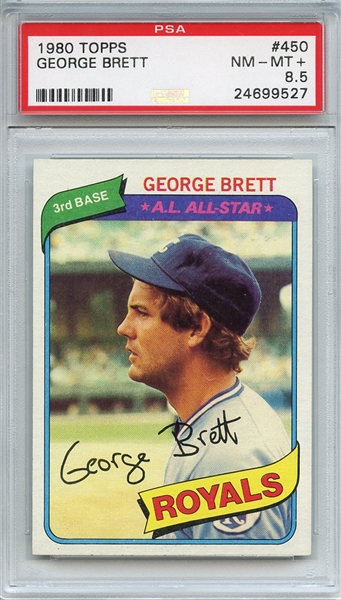 1980 Topps 450 George Brett PSA NM-MT+ 8.5