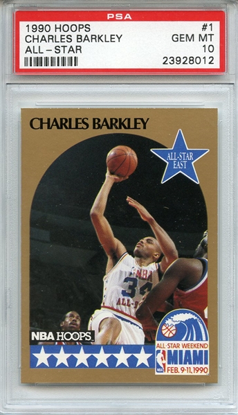 1990 Hoops 1 Charles Barkley All Star PSA GEM MT 10