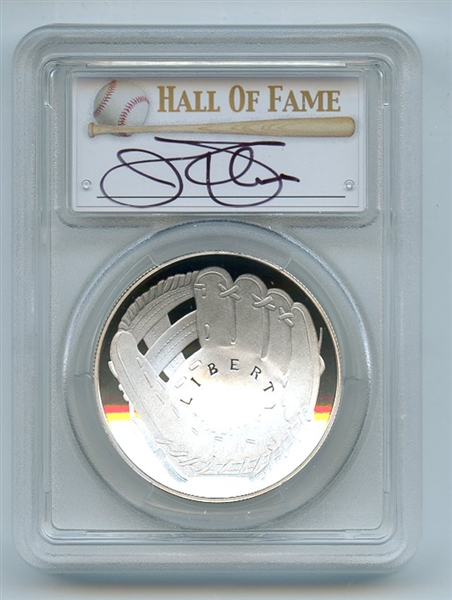 2014 P $1 Baseball HOF Silver Commemorative Signed by Jim Palmer PCGS PR70DCAM 