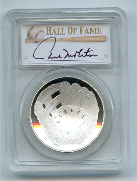 2014 P $1 Baseball HOF Silver Commemorative Signed by Paul Molitor PCGS PR70DCAM 