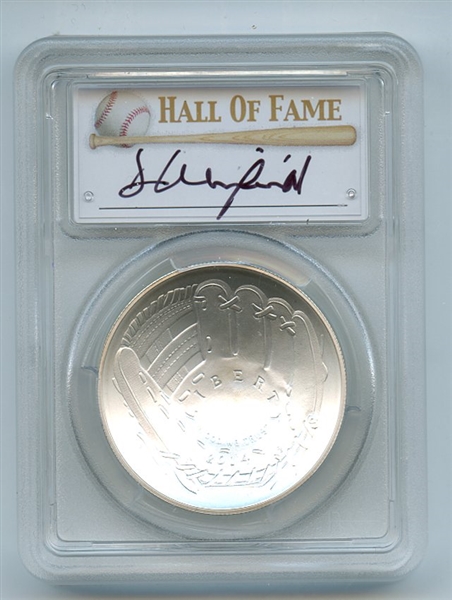2014 P $1 Baseball HOF Silver Commemorative Signed by Dave Winfield PCGS MS70