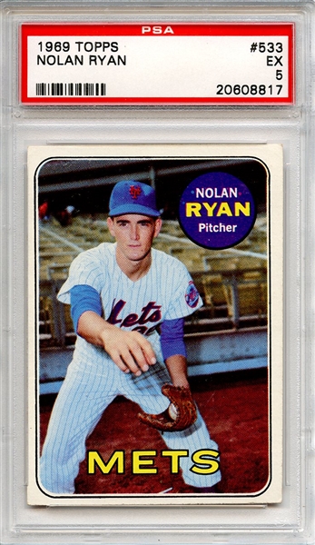 1969 Topps 533 Nolan Ryan PSA EX 5