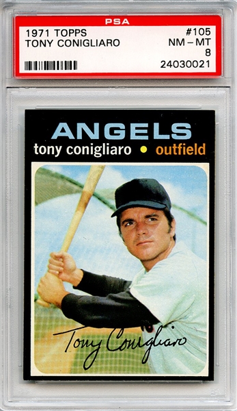1971 Topps 105 Tony Conigliaro PSA NM-MT 8