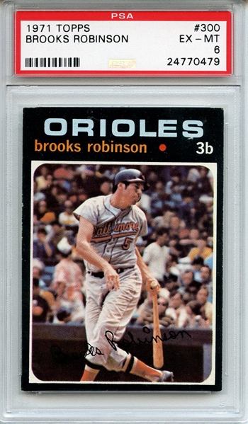 1971 Topps 300 Brooks Robinson PSA EX-MT 6
