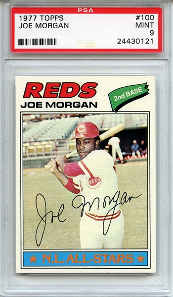 1977 Topps 100 Joe Morgan PSA MINT 9