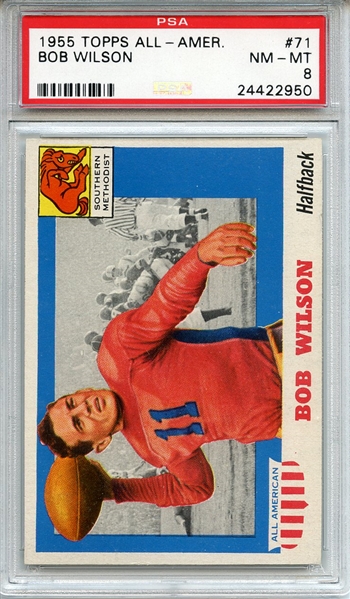 1955 Topps All American 71 Bob Wilson PSA NM-MT 8