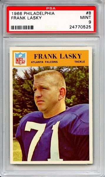 1966 Philadelphia 8 Frank Lasky PSA MINT 9