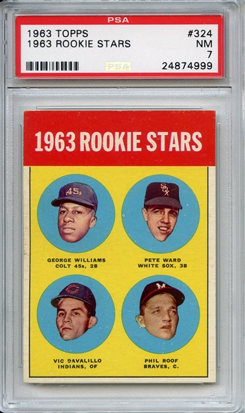 1963 Topps 324 Rookie Stars PSA NM 7