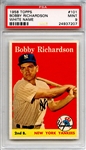 1958 Topps 101 Bobby Richardson PSA MINT 9