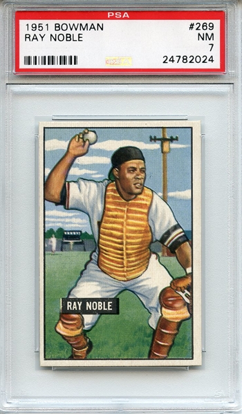 1951 Bowman 269 Ray Noble PSA NM 7