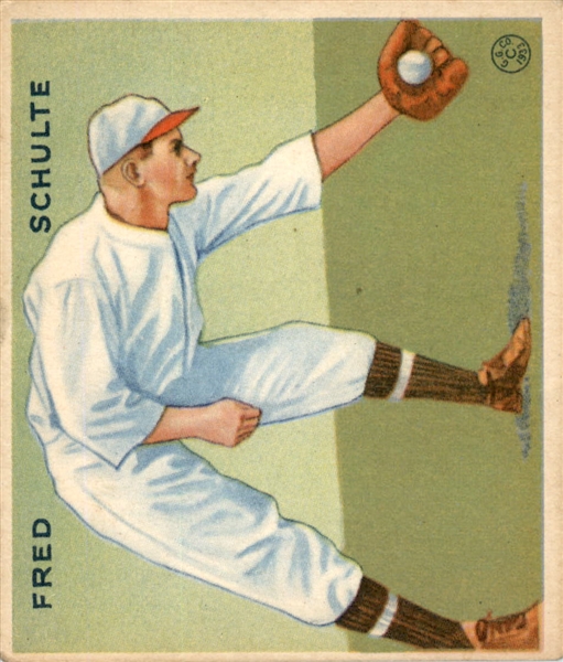 1933 Goudey 112 Fred Schulte RC VG-EX #D362296