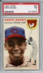 1954 Topps 94 Ernie Banks RC PSA NM 7