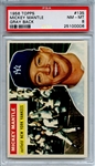 1956 Topps 135 Mickey Mantle Gray Back PSA NM-MT 8