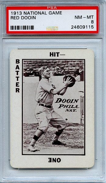 1913 National Game Red Dooi PSA NM-MT 8