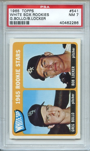 1965 Topps 541 Chicago White Sox Rookies PSA NM 7