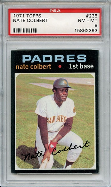 1971 Topps 235 Nate Colbert PSA NM-MT 8