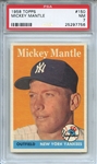 1958 Topps 150 Mickey Mantle PSA NM 7