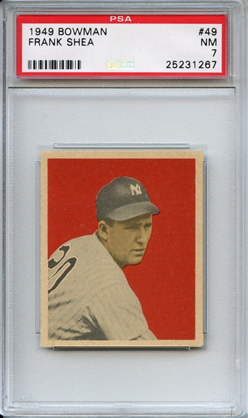 1949 Bowman 49 Frank Shea PSA NM 7
