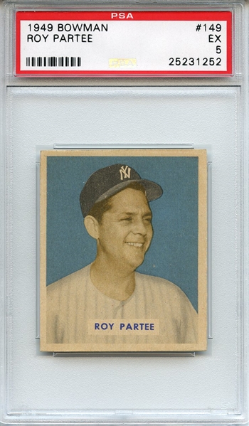 1949 Bowman 149 Roy Partee PSA EX 5