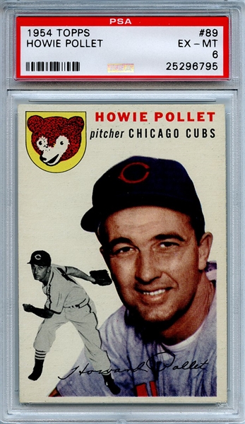 1954 Topps 89 Howie Pollet PSA EX-MT 6