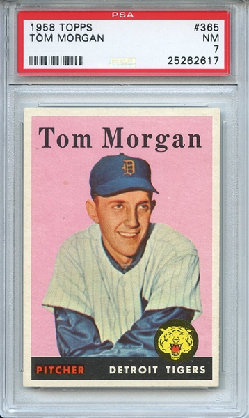 1958 Topps 365 Tom Morgan PSA NM 7