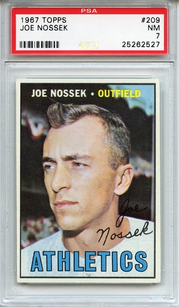 1967 Topps 209 Joe Nossek PSA NM 7