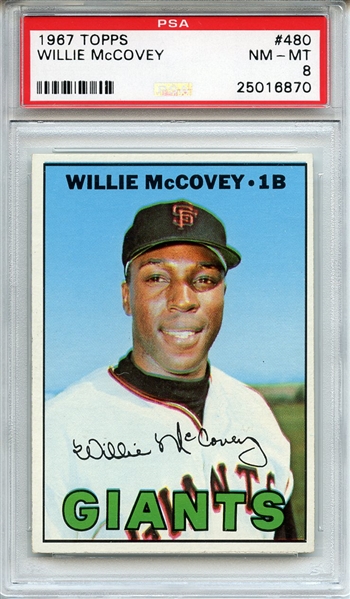 1967 Topps 480 Willie McCovey PSA NM-MT 8