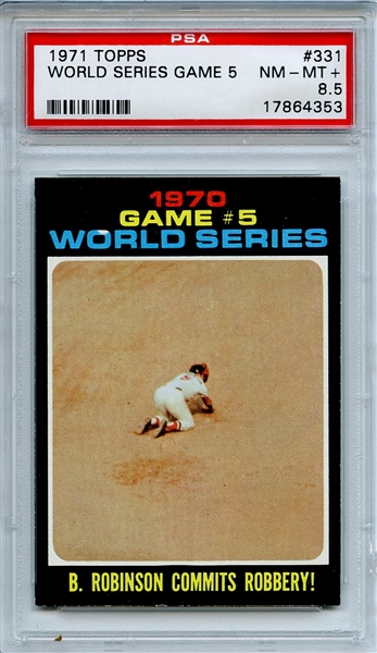 1971 Topps 331 World Series Game 5 PSA NM-MT+ 8.5