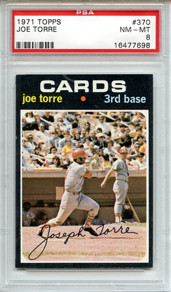 1971 Topps 370 Joe Torre PSA NM-MT 8