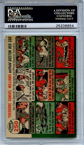 1954 Topps 250 Ted Williams PSA NM 7