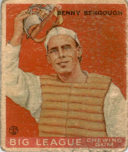1933 Goudey 1 Benny Bengough RC POOR #D394188