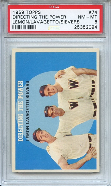 1959 Topps 74 Directing the Power PSA NM-MT 8