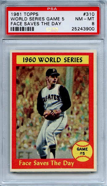 1961 Topps 310 World Series Game 5 Roy Face PSA NM-MT 8